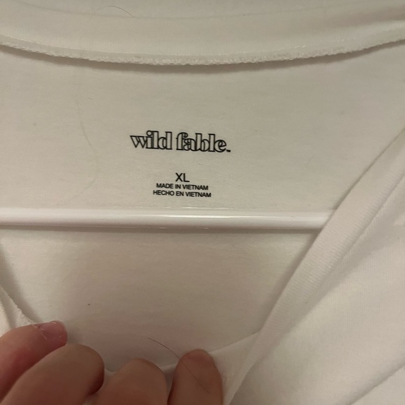 Wild Fable White Crop Top - Picture 2 of 2